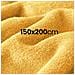 Coperta Per Divano E Letto In Tessuto 150x200 Cm, Comoda E Calda, Giallo - Foto miniatura 5