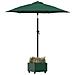 Base per Parasol con Vaso Verde 45 x 45 x 45 cm Acciaio - Foto miniatura 3