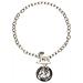 Collana A Catena In Argento Con Grande Ciondolo A Forma Di Moneta Placcata In Argento. - Foto miniatura 1