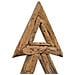 Albero di Natale Marrone 90 cm Legno massello di teak - Foto miniatura 8