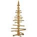 Albero di Natale in legno Marrone 150 cm Legno di pino massello - Foto miniatura 1