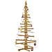 Albero di Natale in legno Marrone 150 cm Legno di pino massello - Foto miniatura 3