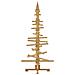 Albero di Natale in legno Marrone 150 cm Legno di pino massello - Foto miniatura 7