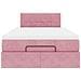 Pouf Letto con Materasso e LED Rosa 120x190cm in Velluto - Foto miniatura 8