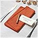 Set Di 12 Tovaglioli Da Tavola In Cotone - Orlo A Giorno, Bordo Sfilacciato, Mussola Per Matrimoni, Natale E Decorazioni Tavola Orange - Foto miniatura 3