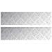 Dischi Quadrati 2 pcs Argento 100 x 25 cm Alluminio - Foto miniatura 1