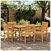 Panchina da esterno 6 pcs Naturale 56 x 55,5 x 90 cm - Foto miniatura 2