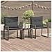 Set di Mobili da Esterno 7 pcs Grigio e Grigio Scuro polyrattan - Foto miniatura 2