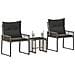 Set di Mobili da Esterno 7 pcs Grigio e Grigio Scuro polyrattan - Foto miniatura 3