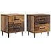 Armadio da Notte 2 pcs Legno antico 43 x 34,5 x 47,5 cm - Foto miniatura 1