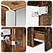 Set di Armadi da Bagno 4 pcs Legno antico 103,5 x 15,5 x 70 cm - Foto miniatura 9