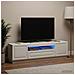 Mobile TV LED Bianco Lucido Legno ingegnerizzato - Foto miniatura 2