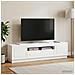 Mobile TV LED Bianco Lucido Legno ingegnerizzato - Foto miniatura 4