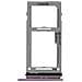 Slot Scheda Nano Sim + Micro-sd Galaxy S9 Adattatore Ricambio - Viola - Foto miniatura 2