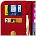 Custodia Iphone X / Xs Sportellino Portacarte Funzione Supporto Video - Rosso - Foto miniatura 5