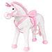 Unicorno di Peluche in Piedi Bianco e Rosa XXL - Foto miniatura 1