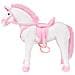 Unicorno di Peluche in Piedi Bianco e Rosa XXL - Foto miniatura 5