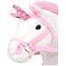 Unicorno di Peluche in Piedi Bianco e Rosa XXL - Foto miniatura 7