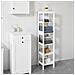 Mobiletto Da Bagno Salvaspazio Scaffale Scala Con 5 Ripiani Lunghezza 30 Profondità 30 Altezza 139 Cm, Bianco Bzr14-w - Foto miniatura 5
