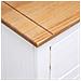 Credenza Bianca 93x40x80 cm in Legno Massello di Pino Panama - Foto miniatura 2