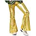 Pantalone Disco Dorato Da Uomo - Taglia: M / L - Foto miniatura 1