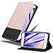Custodia Compatibile Con Samsung Galaxy J1 2015 In Oro Rosato Nero - Coperchio Protettiva Con Chiusura Magnetica, Funzione Stand E Tasca Per Le Carte - Foto miniatura 1