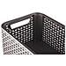 Cestino Con Plastica Marrone Scuro Rattan Style L - Foto miniatura 2