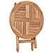 Tavolo Da Giardino Pieghevole 45 Cm In Legno Massello Di Teak - Foto miniatura 4