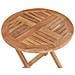 Tavolo Da Giardino Pieghevole 45 Cm In Legno Massello Di Teak - Foto miniatura 5