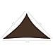 Parasole a Vela Oxford Triangolare 4x4x5,8 m Marrone - Foto miniatura 6