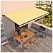 Tenda da Sole Retrattile Automatica 600x350 cm Gialla e Bianca - Foto miniatura 6