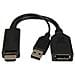 Adattatore Attivo Hdmi Maschio - Displayport 1.2 Femmina Con Connettore Usb 4K Per Pc /Notebook Hdmi A Video Displayport - Foto miniatura 3