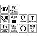 Trapano Avvitatore A Impatto Senza Batteria 1/2"" 18v 300nm - Foto miniatura 7