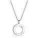 Collana Con Ciondolo Donna Argento 925 argento Diamante Rotonda - Foto miniatura 1