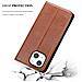Custodia Compatibile Con Apple Iphone 13 In Marrone Cappuccino - Coperchio Protettiva Con Chiusura Magnetica, Funzione Stand E Tasca Per Le Carte - Foto miniatura 7