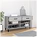 Scarpiera Grigio Sonoma 102x35x55 Cm In Legno Multistrato - Foto miniatura 3