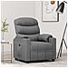 Poltrona Elettrica Reclinabile Grigio Chiaro In Tessuto - Foto miniatura 1