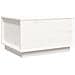 Tavolino Da Salotto Bianco 60x50x35 Cm Legno Massello Di Pino - Foto miniatura 2
