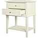 Franklin Tavolo In Stile Con 2 Cassetti In Mdf Bianco - Foto miniatura 1