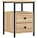 Comodino Rovere Sonoma 34x35,5x50 Cm In Legno Multistrato - Foto miniatura 1