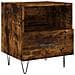 Comodino Rovere Fumo 40x35x47,5 Cm In Legno Multistrato - Foto miniatura 2