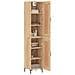 Credenza Rovere Sonoma 34,5x34x180 Cm In Legno Multistrato - Foto miniatura 3