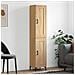 Credenza Rovere Sonoma 34,5x34x180 Cm In Legno Multistrato - Foto miniatura 1