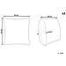 Set Di 2 Cuscini Pumila Finta Pelliccia 45 X 45 Cm Bianco Tinta Unita - Foto miniatura 5