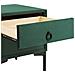 Comodino 2 Cassetti Sezanne Velluto Verde Scuro - Foto miniatura 6