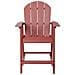 Set Di Tavolino E Sedie Materiale Sintetico Rosso Adirondack - Foto miniatura 7