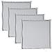 Imbottitura Per Seduta Giardino 4pz Grigio Chiaro 45x45x2 Cm - Foto miniatura 2