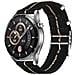 Cinturino Per Orologio Nato In Nylon Jacquard Black 22 Mm - Foto miniatura 1