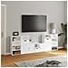 Mobile TV 5 pz con Contenitore ODDA Bianco in Legno di Pino - Foto miniatura 5
