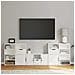 Mobile TV 5 pz con Contenitore ODDA Bianco in Legno di Pino - Foto miniatura 1